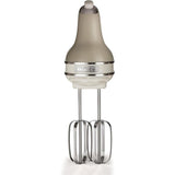 Ariete Vintage Handmixer, Beige, Elektrischer Mixer 450W, 5 Stufen Turbo, Schneebese, Knethaken