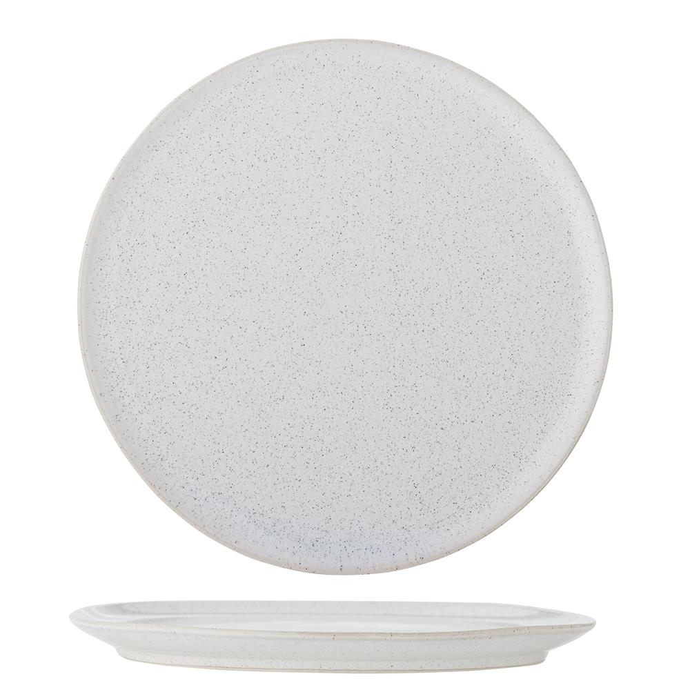 Bloomingville Addison Teller Weiß Steingut 26,5 cm skandinavisch