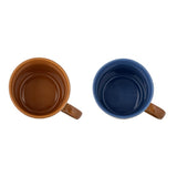 Bloomingville Anniversary Becher Bunt Steingut D9,5xH8 cm 2er Set – farbiges Tassen-Set
