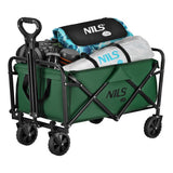NILS CAMP Transportwagen 70L Faltwagen Bollerwagen klappbar Grün