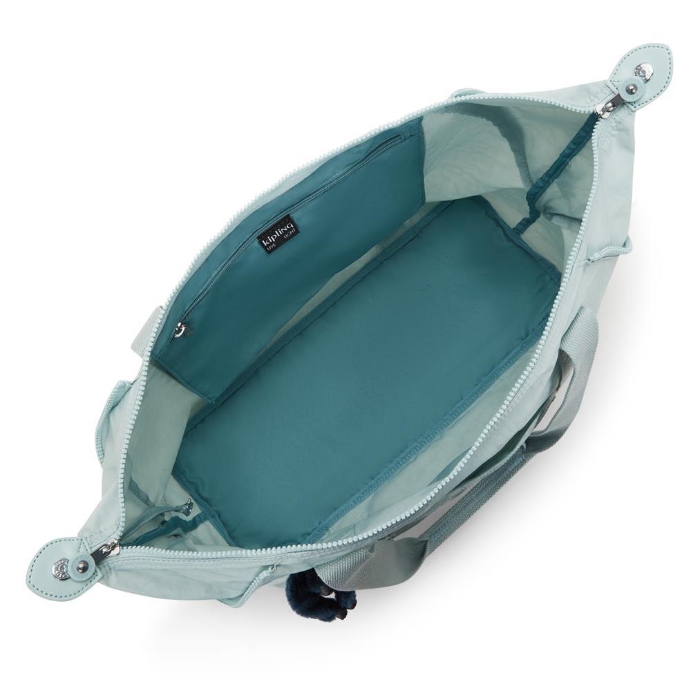 Kipling ART M, multifunktionale Tragetasche, Breezy Blue (blau), Reisetasche mit Trolleyhalterung