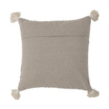 Bloomingville Jehu Kissen, Natur, Baumwolle, 50x50 cm, dänisches Design