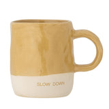 Bloomingville Neo Tasse in Gelb 335ml aus Steingut