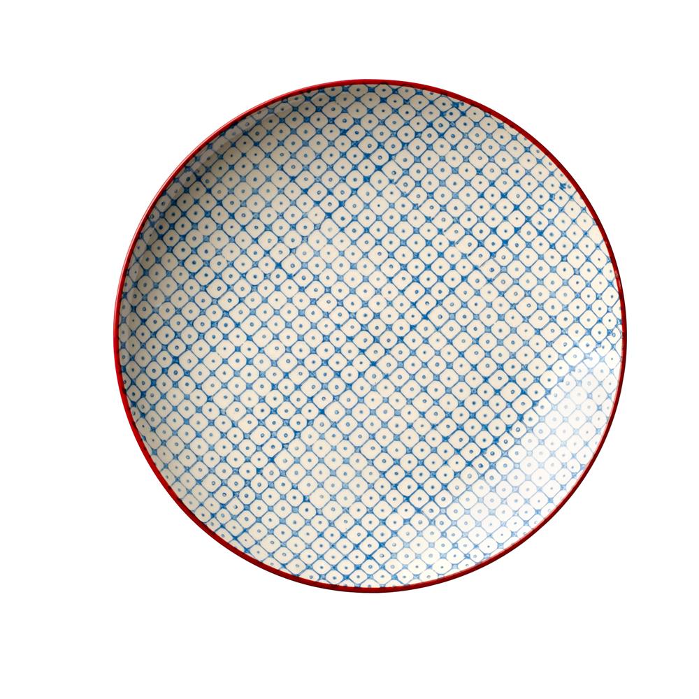 Bloomingville Carla Teller, 3er Set, Bunt, 20cm, Steingut, dänisches Design