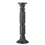 Bloomingville Millas Kerzenhalter schwarz H50 cm aus Keramik – Bodenkerzenhalter für Wohnzimmer