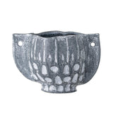 Bloomingville Oney Blumentopf Steingut Blau 26 x 17,5 x 18,5 cm Übertopf Dänisches Design