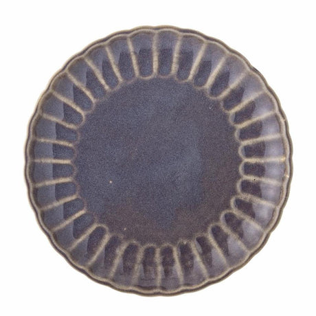 Bloomingville Latina Teller, Violett, 27 cm, Steingut, Speiseteller, dänisches Design