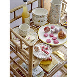 Bloomingville MINI Mylie Tablett Natur Steingut 23 x 5 cm Handbemalt