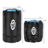 NILS CAMP Schlafsack Schwarz-Blau - Mumienschlafsack für Camping, Trekking & Outdoor