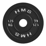 Hantelscheibe 1,25 kg Gusseisen 30 mm Gewichtsscheibe | HMS TCN01