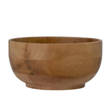 Bloomingville Zeline Schale, Braun, D9xH4 cm, aus Mahagoniholz, dänisches Design