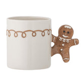 Bloomingville Ginnie Tasse – mit Lebkuchenmännchen als Henkel, Weihnachten, dänisches Design