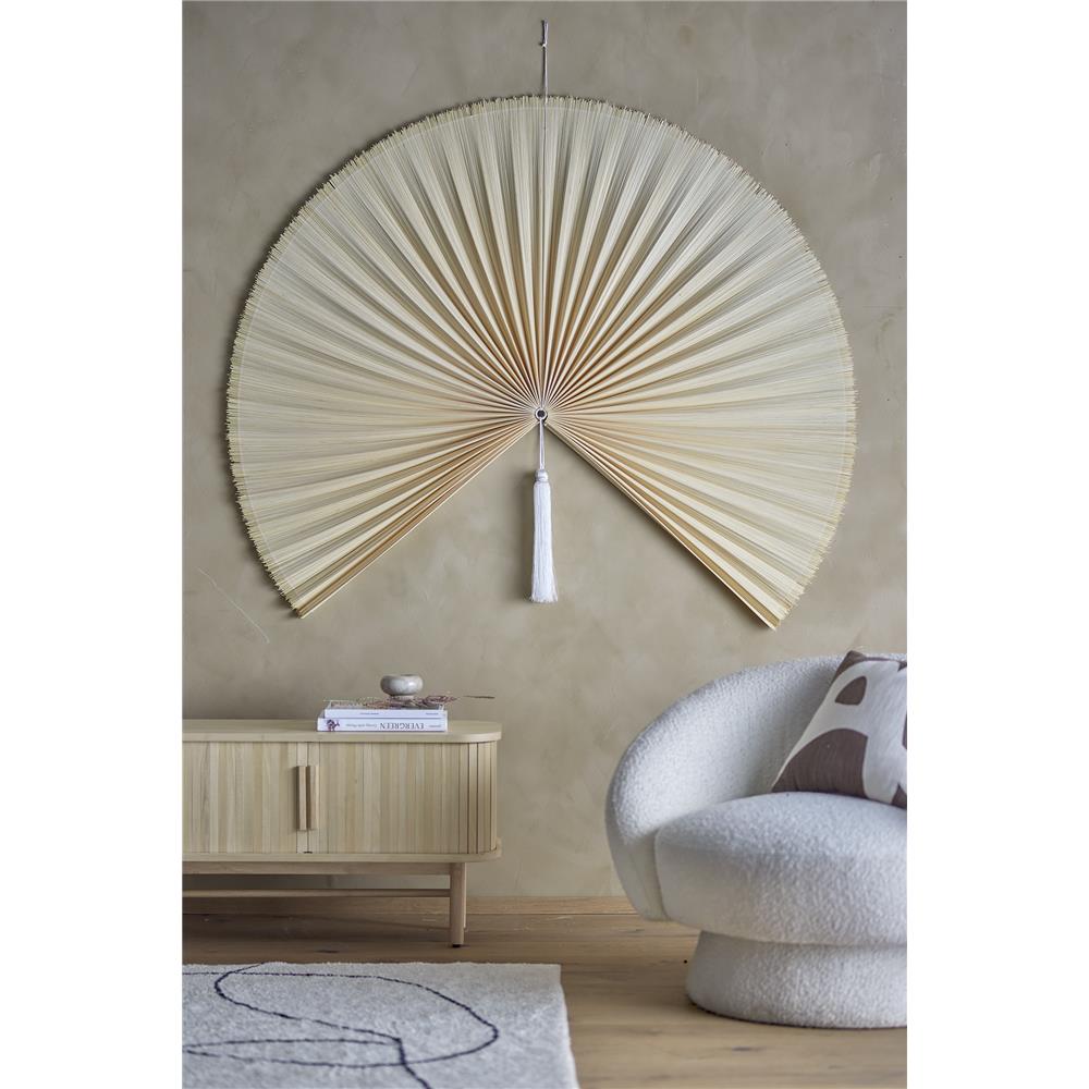 Bloomingville Jaime Wanddekoration aus Bambus in Natur – dekorative Wanddeko, L150xH110 cm
