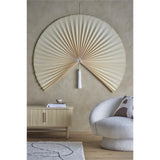 Bloomingville Jaime Wanddekoration aus Bambus in Natur – dekorative Wanddeko, L150xH110 cm