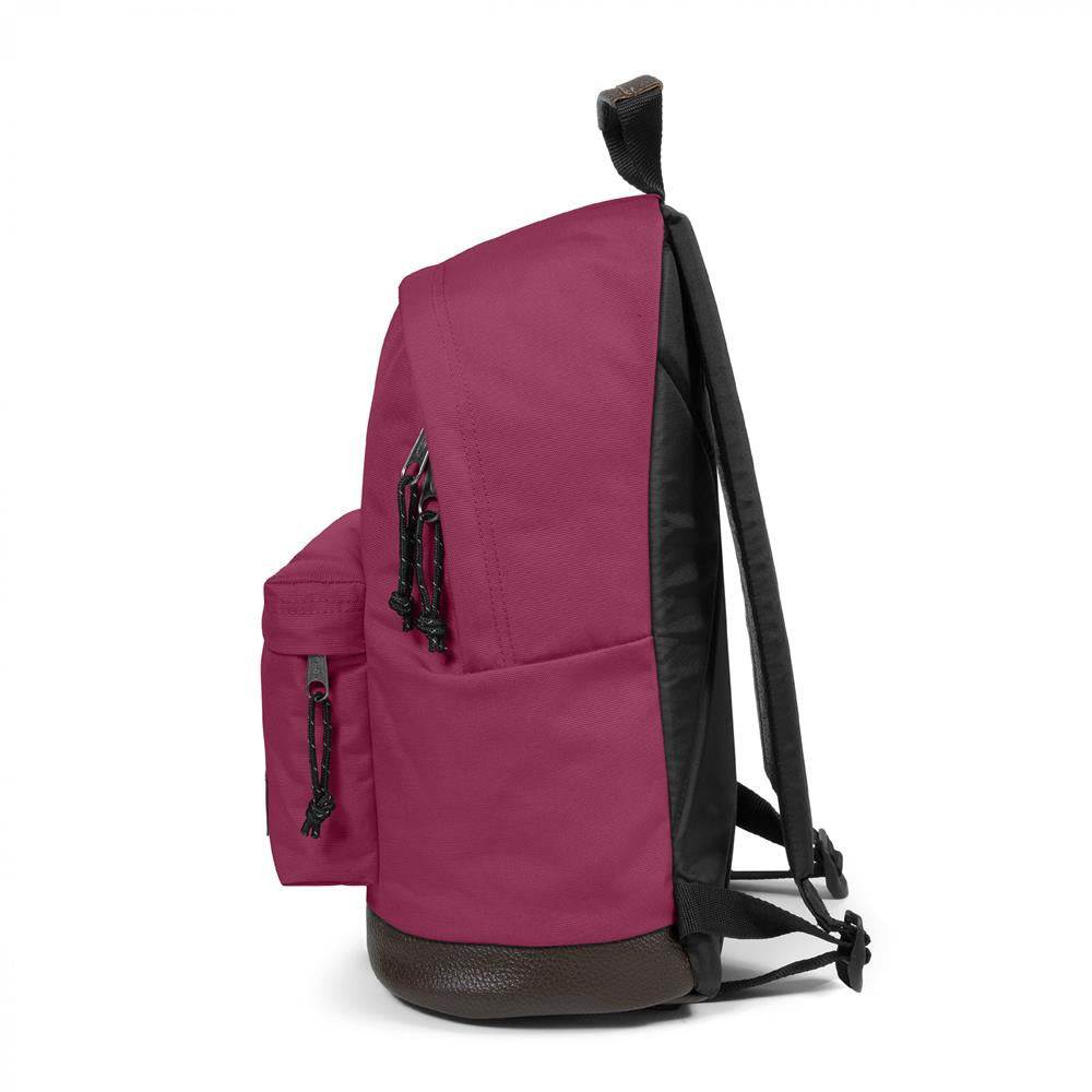 Eastpak WYOMING, Rucksack, Wine Burgundy (rot), 24L, mit Leder-Unterseite