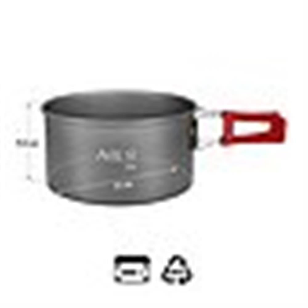 NILS CAMP Camping Kochtopf 1,4L - robuster Outdoor Topf für Camping, Trekking & Bushcraft