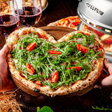 G3Ferrari elektrischer Pizzaofen Delizia Pizzamaker 1200 W für Pizza Ø 31cm silber Pizzamaker mit feuerfestem Naturstein