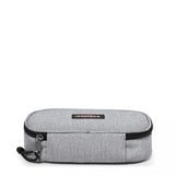 Eastpak Federmäppchen OVAL XL SINGLE Sunday Grey (grau), große Federmappe, Federtasche