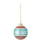 Bloomingville Kota Weihnachtskugel, Bunt, Glas 7 cm Weihnachtsbaumkugel