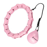 Hula Hoop Reifen mit Gewicht und Massagefunktion verstellbar Rosa | HMS HHW02