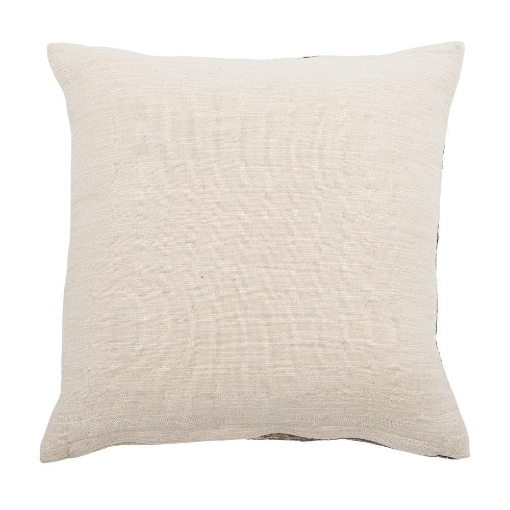 Bloomingville Seaford Kissen Natur 45x45 cm – Baumwolle, bestickt & dekorativ
