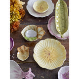 Bloomingville Mimosa Rübe Schale 2er Set Braun/Grün/Violett Steingut Dekoschale dänisches Design