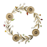 Bloomingville Shankar Adventskerzenständer Gold Metall Adventskranz 31 cm