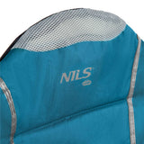 NILS CAMP Campingstuhl Türkis - großer gepolsterter Klappstuhl mit Armlehnen für Camping & Garten