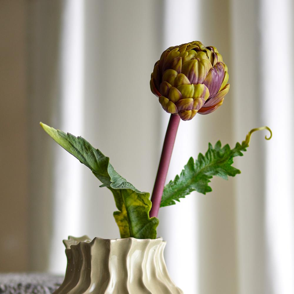 Bloomingville Protea Kunstblume Violett Stiel 54cm Dekoblume