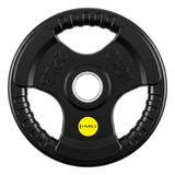 Hantelscheibe 10 kg Gummiert 50 mm mit Tri-Grip-Griffe | HMS TOK10 PRO