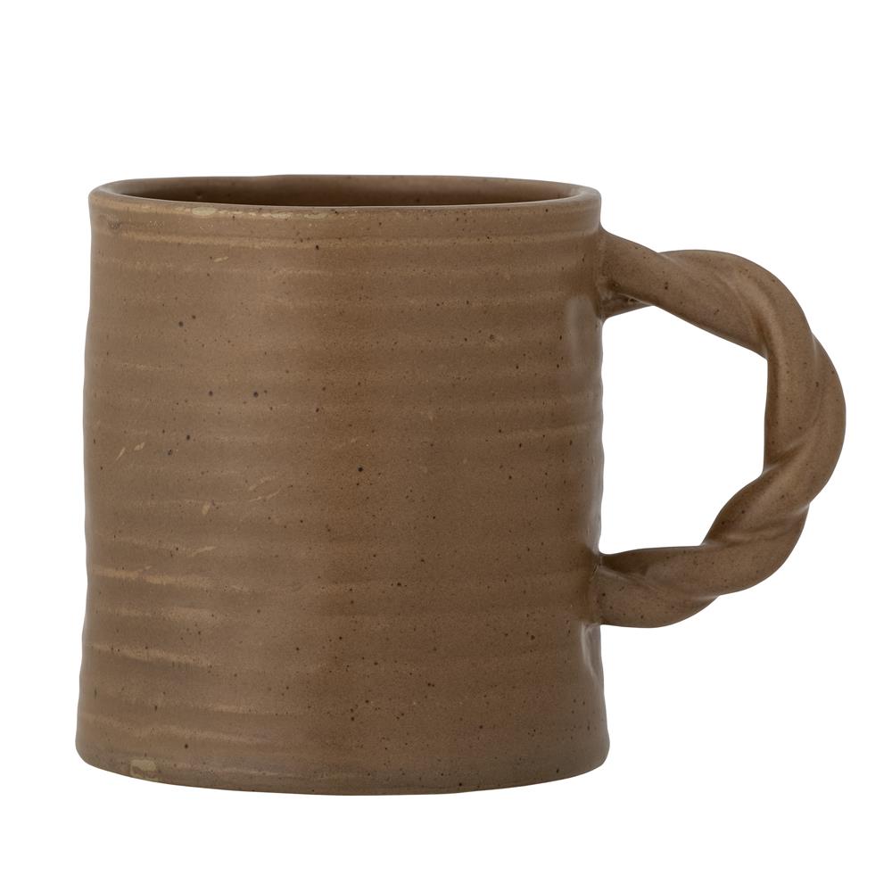 Bloomingville Reanna Tasse in Braun, 500ml, aus Steingut