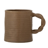 Bloomingville Reanna Tasse in Braun, 500ml, aus Steingut