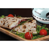 G3Ferrari elektrischer Pizzaofen Delizia Pizzamaker 1200 W für Pizza Ø 31cm cool blue Pizzamaker mit feuerfestem Naturstein blau Limitierte Edition