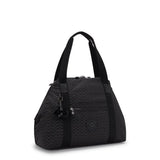 Kipling ART M, multifunktionale Tragetasche, Signature Emb (schwarz), Reisetasche mit Trolleyhalterung