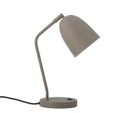 Bloomingville Lemar Tischlampe Grau Metall L26xH37xW15 cm – minimalistische Arbeitslampe