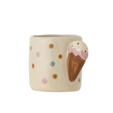 Bloomingville MINI Creamy Tasse Natur Steingut 255ml Kindertasse