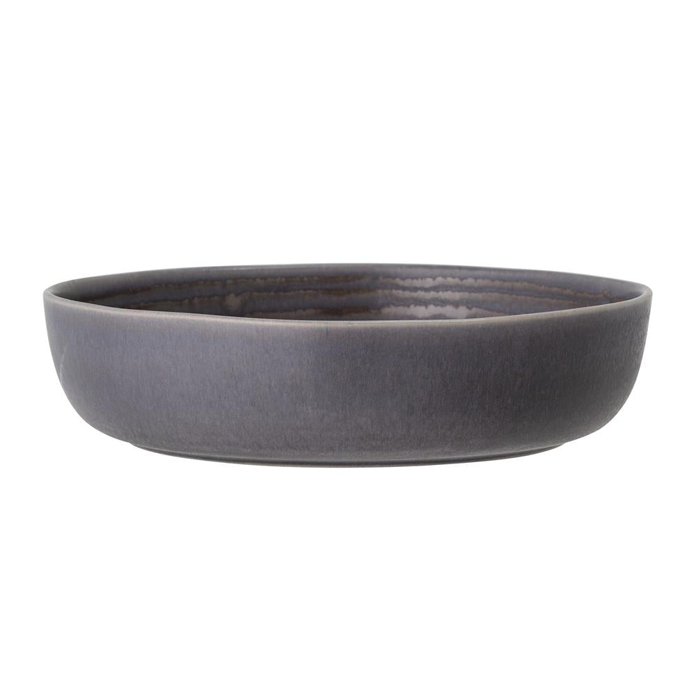 Bloomingville Raben Servierschüssel Grau Steingut 25 x 6 cm Schale Dänisches Design