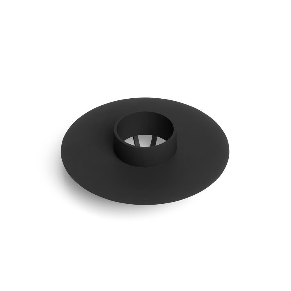 Umbra Flex Badewannenstöpsel, Haarsieb, Abflusssieb für Dusche, Badewanne, Waschbecken, in Schwarz