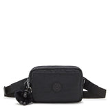 Kipling ABANU MULTI, 2-in-1-Crossbody- und Bauchtasche, Black Noir (schwarz), Schultertasche