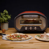 Ariete Da Gennaro Pizzaofen, Rot, mit Pizzastein, bis 430 Grad, 2200W