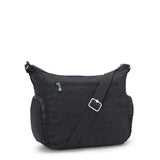 Kipling GABBIE M, Mittelgroße Umhängetasche, Black Noir (schwarz), Schultertasche mit Reißverschluss