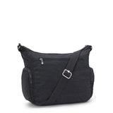 Kipling GABBIE M, Mittelgroße Umhängetasche, Black Noir (schwarz), Schultertasche mit Reißverschluss