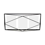 Umbra Prisma Geometrischer Bilderrahmen 48 x 23 x 8 cm zum Aufhängen oder Aufstellen Schwarz