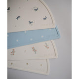 Mushie Silikon-Platzdeckchen, White Daisy, Tischset, BPA-frei