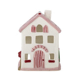 Bloomingville Shirly Teelichthalter Haus Bunt Steingut Weihnachtsdeko