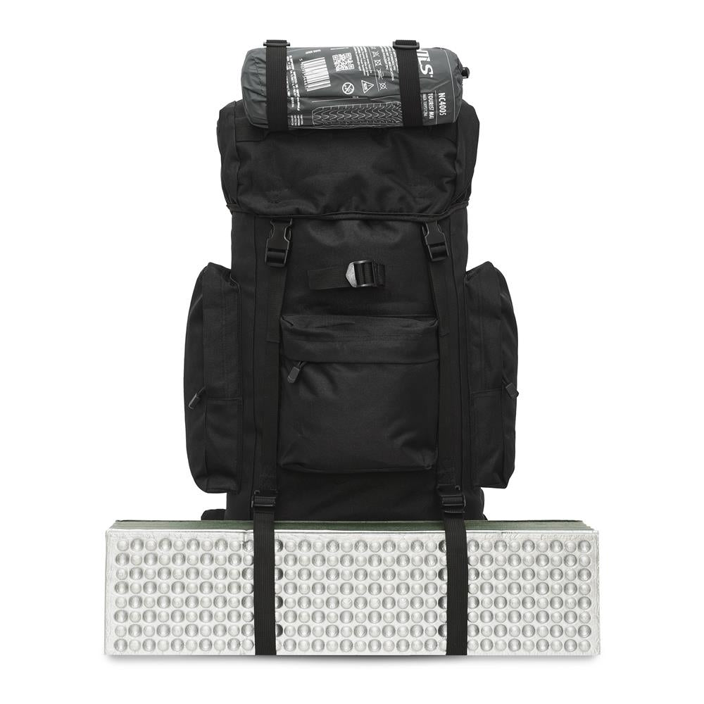 NILS CAMP Militärrucksack Eagle 70L Schwarz - Trekking Rucksack Outdoor Camping Survival