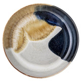 Bloomingville Jules Servierschüssel, Braun/Blau, 2L, Steingut, dänisches Design