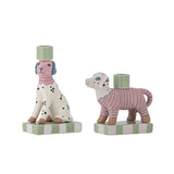 Bloomingville Doglie Kerzenhalter Rose Steingut 2er Set