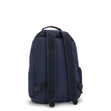 Kipling SEOUL L, Großer Rucksack, Blue Bleu 2 (blau), 27L, mit 15-Zoll-Laptopfach