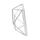 Umbra Prisma Geometrischer Bilderrahmen 20 x 15 x 7 cm zum Aufhängen oder Aufstellen Chrom Silber